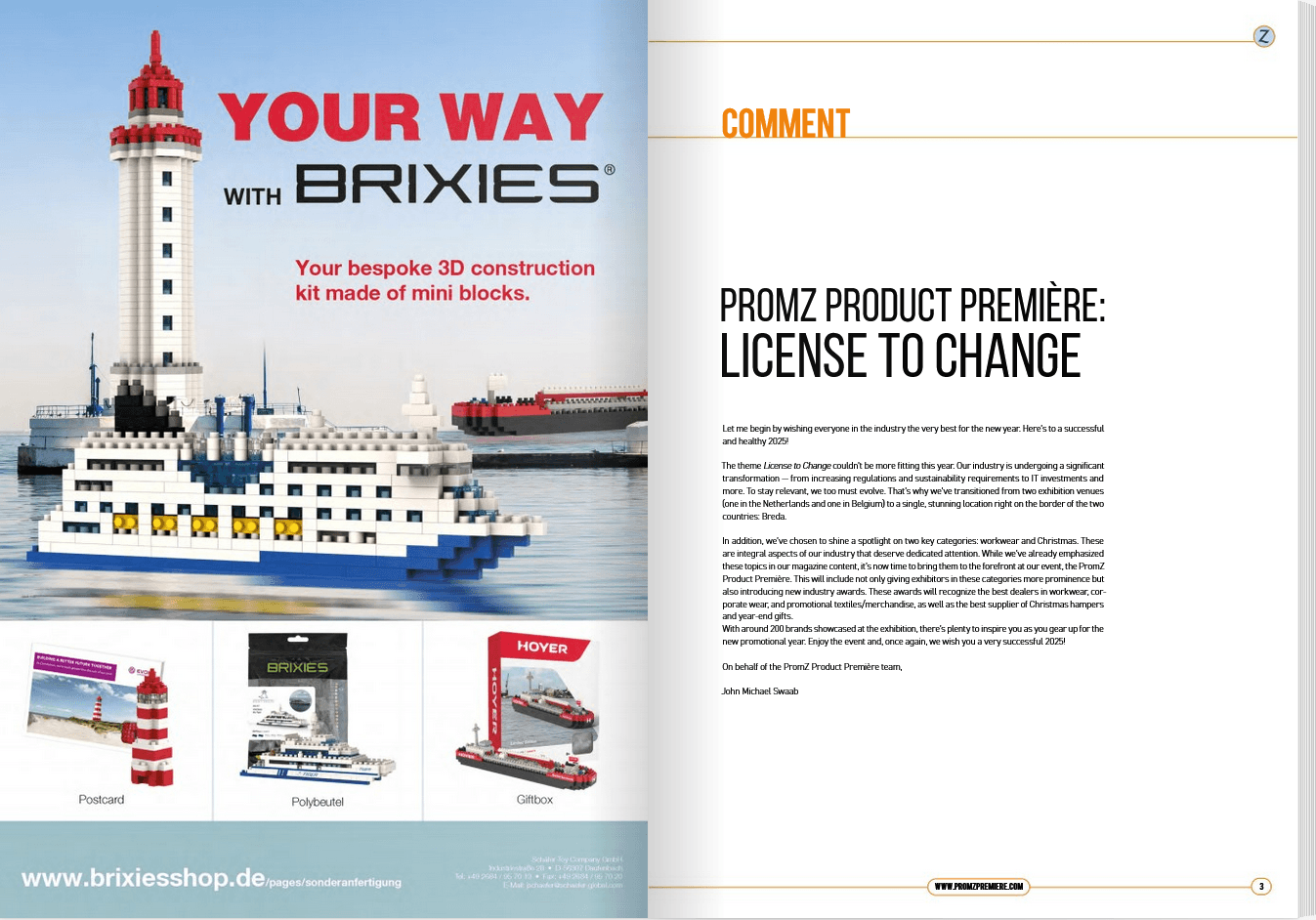 PromZ Product Première 2025 beurscatalogus